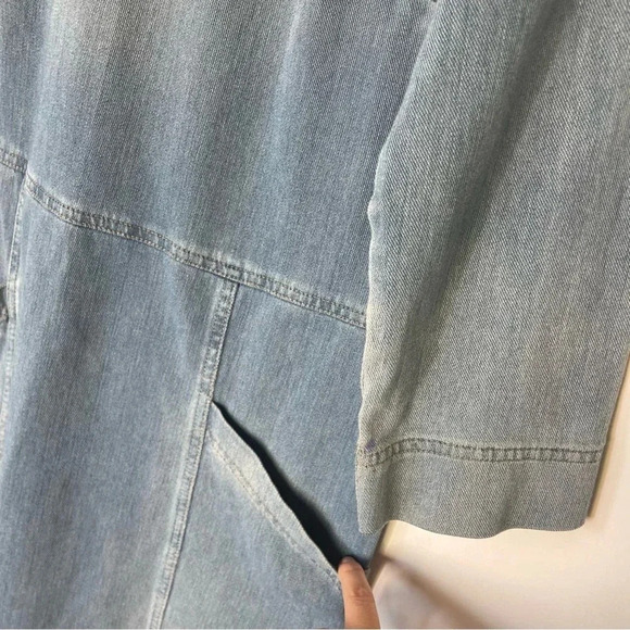 AG Adriano Goldschmeid Denim Knit Cocoon Soft Jean Dress Size Small - Picture 5 of 9